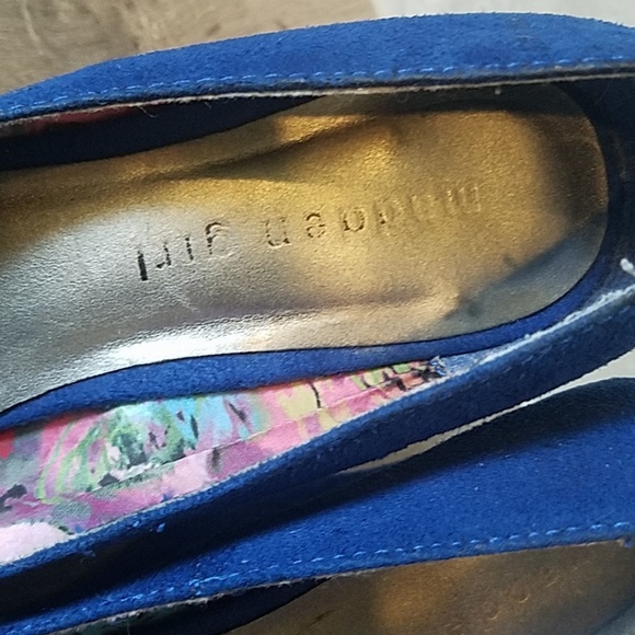 Cobalt Blue Platform Heels - Picture 2 of 2